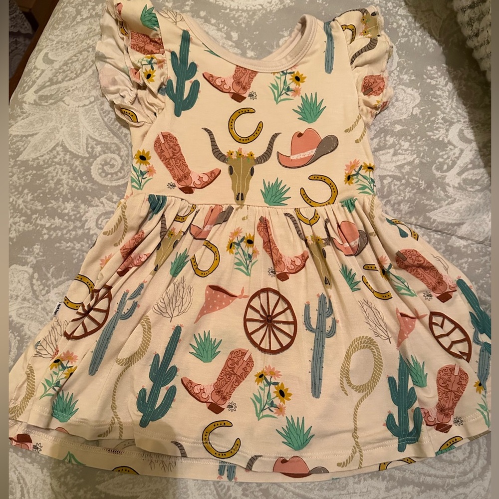 Little Sleepies Ready to Rodeo Twirl Dress